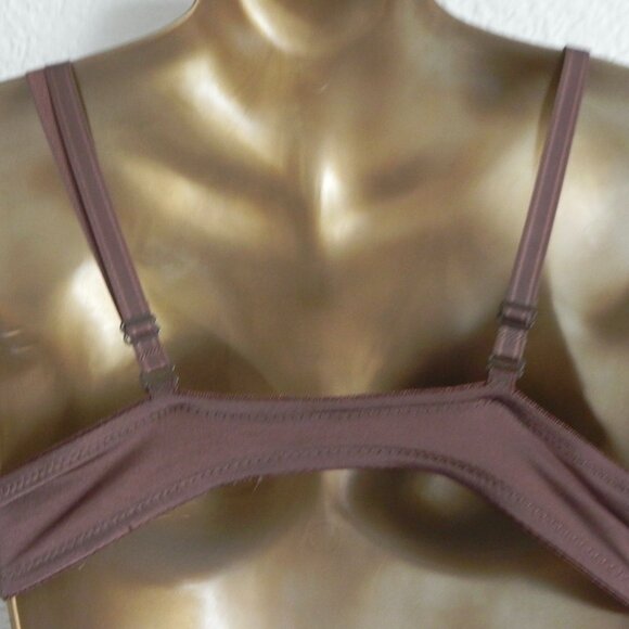 NWT Brown Bra and Thong Set | Small Panties with 34C Padded Bra - Picture 4 of 6
